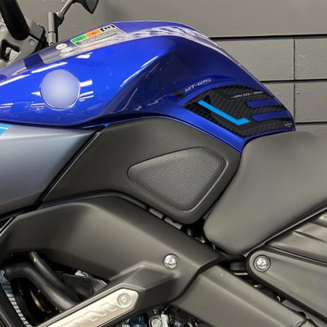 Adesivo 3D Protezione Tappo Serbatoio Compatibile Con Yamaha Mt-125