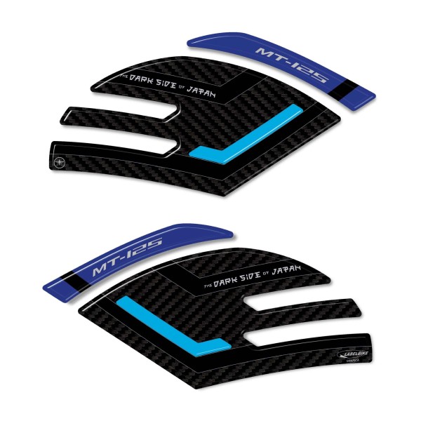 Stickers 3D Protections latérales de réservoir compatibles avec Yamaha Mt125 2020-2025
