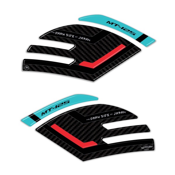 3D Stickers Tank Side Protectors compatible with Yamaha Mt125 2020-2025