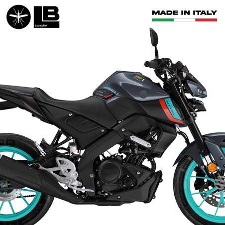 Stickers 3D Protections latérales de réservoir compatibles avec Yamaha Mt125 2020-2025