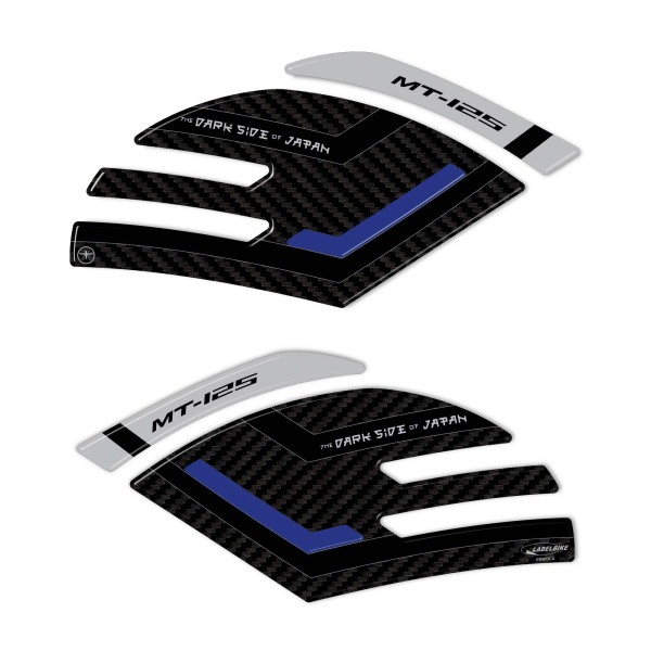 Pegatinas 3D Protectores laterales de depósito compatibles con Yamaha Mt125 2020-2025