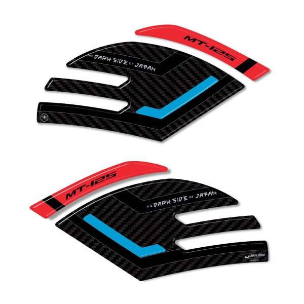 Pegatinas 3D Protectores laterales de depósito compatibles con Yamaha Mt125 2020-2025