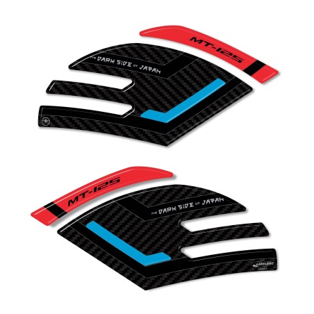 Stickers 3D Protections latérales de réservoir compatibles avec Yamaha Mt125 2020-2025