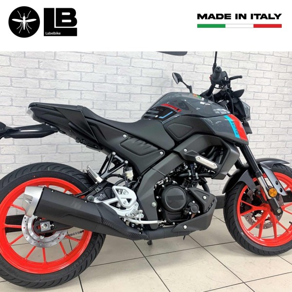 3D Aufkleber Tank Seitenschützer kompatibel mit Yamaha Mt125 2020-2025