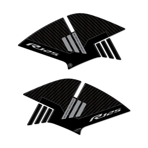 Stickers 3D protections latérales de réservoir compatibles avec Yamaha R125 2019-2025 2