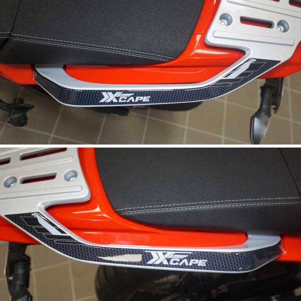 3D Aufkleber Beifahrer-Griffschützer kompatibel mit Moto Morini X-CAPE