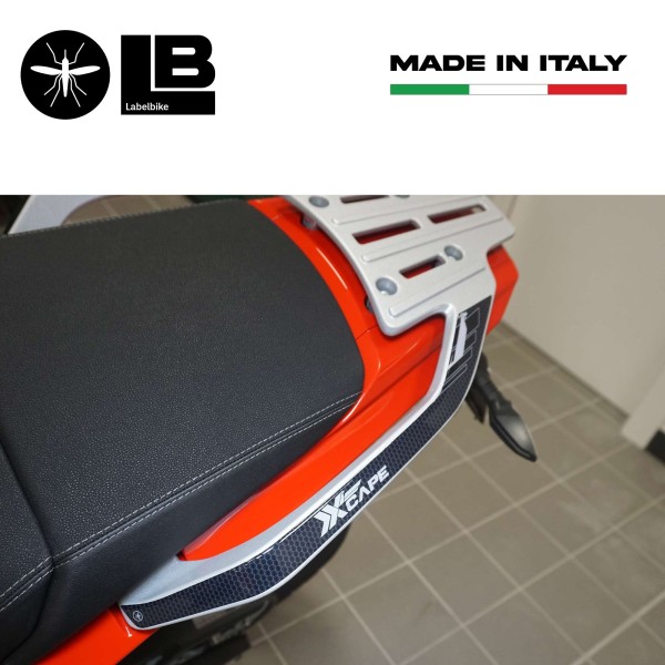 3D Aufkleber Beifahrer-Griffschützer kompatibel mit Moto Morini X-CAPE