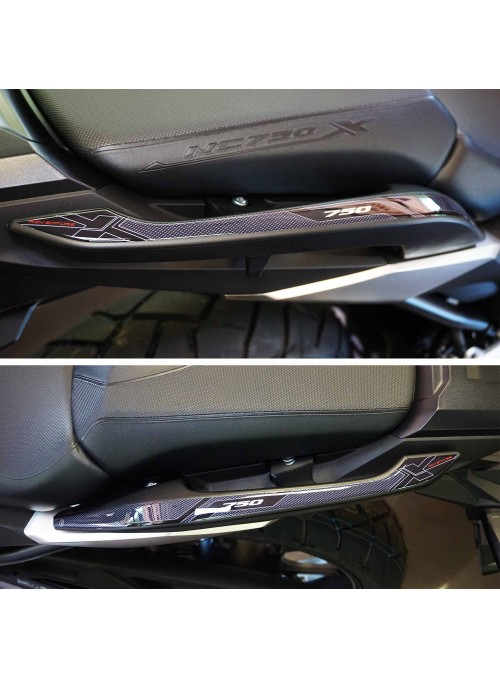 Adesivi 3D Protezioni Maniglie posteriori compatibili con Honda NC 750X 2021