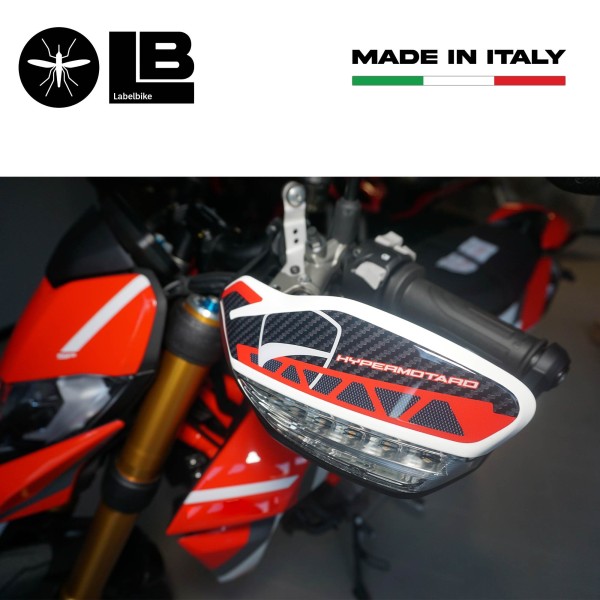 Stickers 3D Handguards compatible with Ducati Hypermotard 950 SP 2019-25