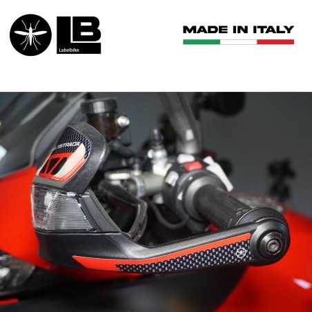 3D Aufkleber Handschützer kompatibel mit Ducati Multistrada 1200 2015-2018