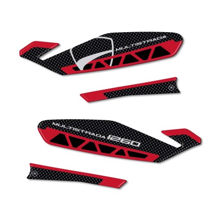 Pegatinas 3D Guardamanos compatibles con Ducati Multistrada 1260 2018-2020