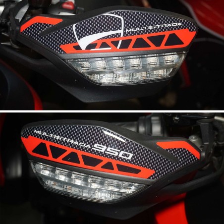 Pegatinas 3D Guardamanos compatibles con Ducati Multistrada 950 2017-2021