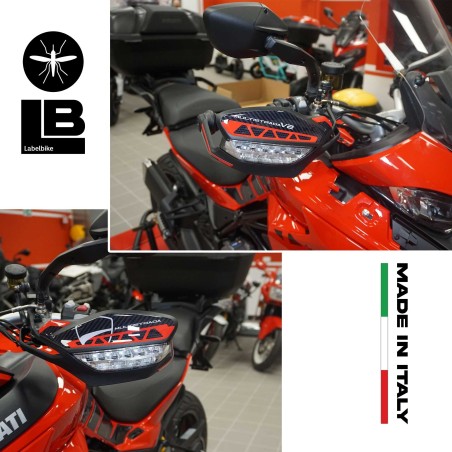 Pegatinas 3D Protectores guardamanos compatibles con la moto Ducati Multistrada V2 2022
