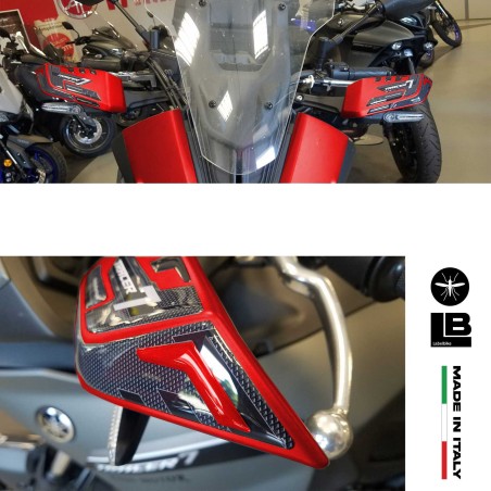 Stickers 3D Handguards motorbike compatible with Yamaha Tracer 7 2021-2024
