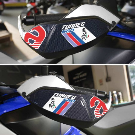 Stickers 3D Handguards motorbike compatible with Aprilia Tuareg 660 Tagelmust