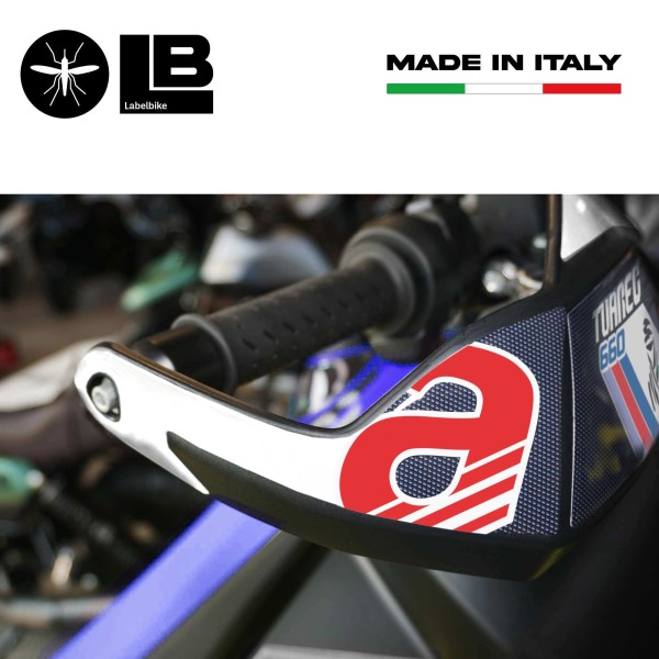 Aufkleber 3D Handschützer Motorrad kompatibel mit Aprilia Tuareg 660 Tagelmust