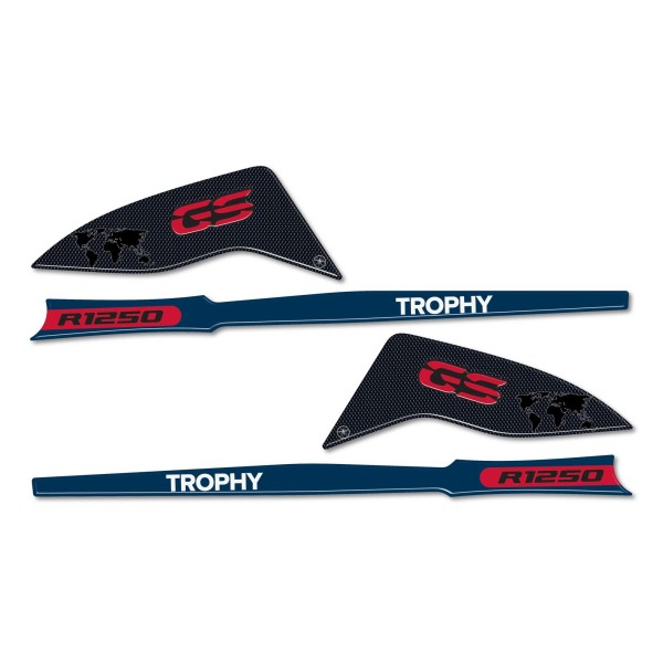 Aufkleber 3D Handschützer Motorrad kompatibel mit BMW R 1250 GS Trophy 2022-23