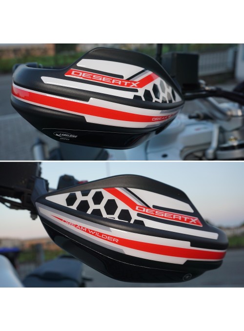 Adesivi 3D Protezioni Paramani moto compatibili con Ducati DesertX