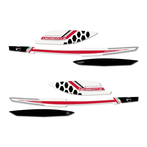 Stickers 3D Handguards motorbike compatible with Ducati DesertX 2022-2025