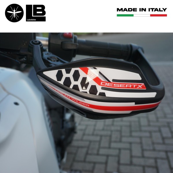 Stickers 3D Handguards motorbike compatible with Ducati DesertX 2022-2025