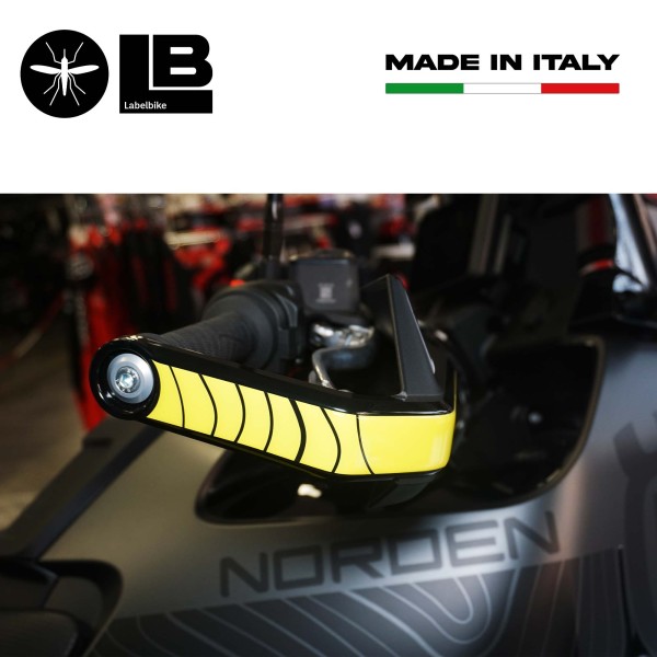 Aufkleber 3D Handschützer Motorrad kompatibel mit Husqvarna Norden 901