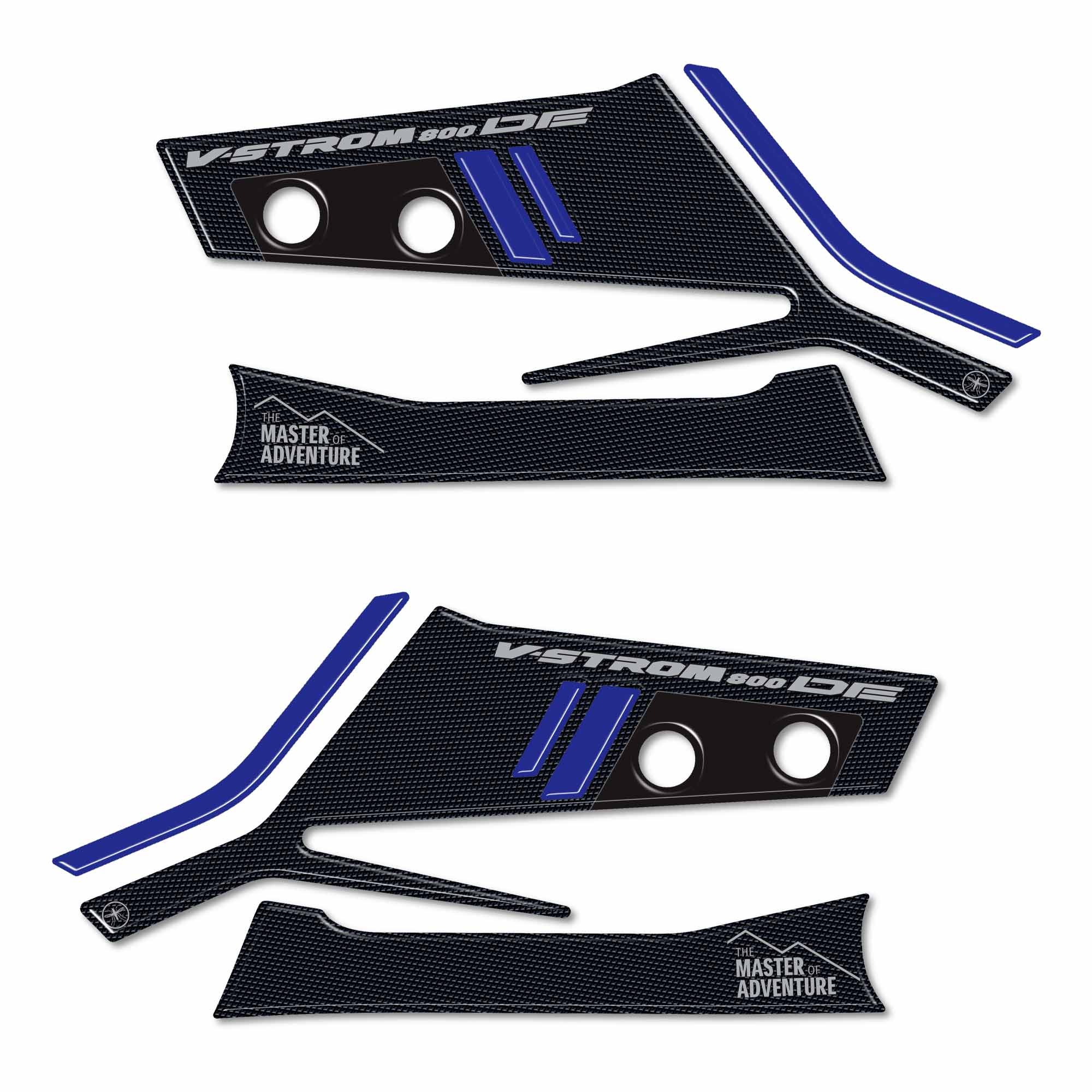 Labelbike 3D Aufkleber Tankdeckel Schutz - Für Suzuki GSX-8S, Grau