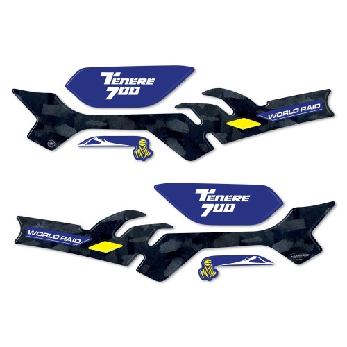 Aufkleber 3D Handschützer Motorrad kompatibel mit Yamaha Tenere 700 World Raid 2