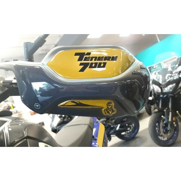 Stickers 3D protège-mains moto compatible Yamaha tenere 700 rally edition