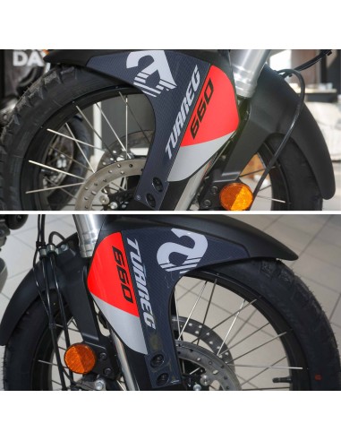 Pegatinas 3D Protectores de tija compatibles con Aprilia Tuareg 660 2022-2025