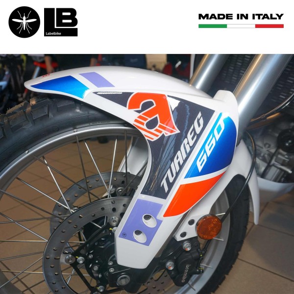 Stickers 3D Protecteurs de tige de selle compatibles avec Aprilia Tuareg Tagelmust 660