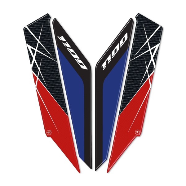 Aufkleber 3D Sattelstützenschützer passend für Honda Africa Twin 1100 2022