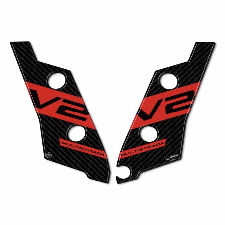 Stickers de protection de tige de selle 3D compatibles avec Ducati Multistrada V2 2022