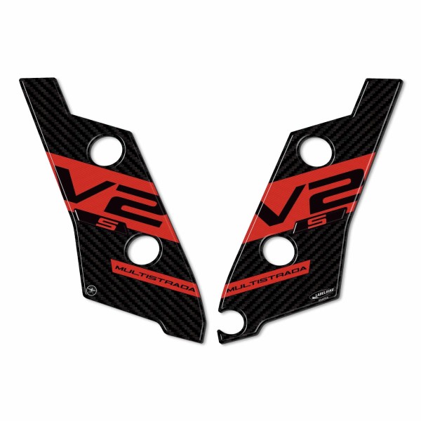 Pegatinas 3D Protectores de tija compatibles con la moto Ducati Multistrada V2s 2022