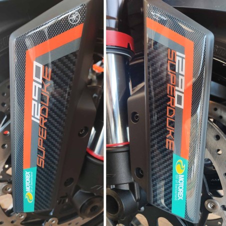 Protector de tija 3D adhesivo compatible con KTM 1290 Super Duke R 2021
