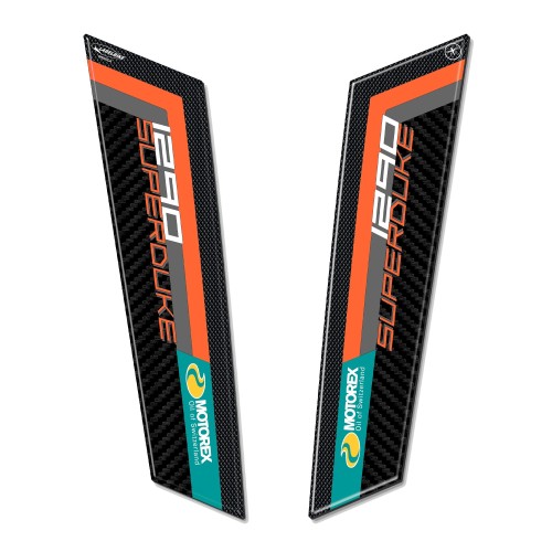 Protector de tija 3D adhesivo compatible con KTM 1290 Super Duke R 2021 2