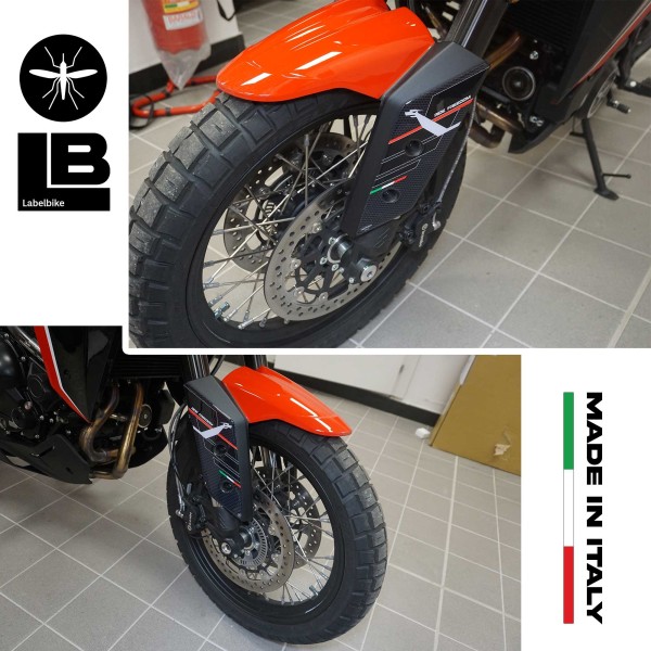 Protector de tija 3D adhesivo compatible con Moto Morini X-CAPE 2022-2024