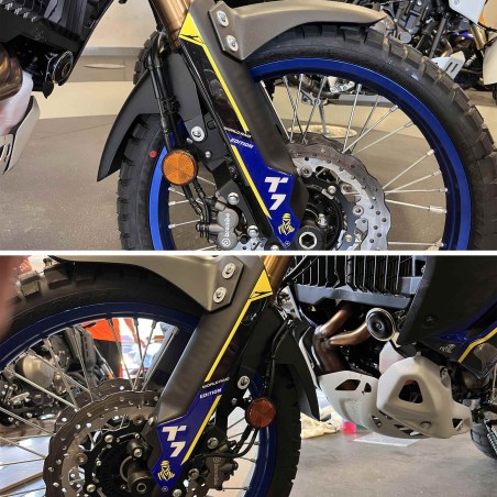 Adhesivos protectores de tija 3D compatibles con Yamaha Tenere 700 World Raid