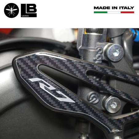 Stickers 3D Protecteurs de repose-pieds moto compatibles avec Yamaha R7 2021-2025