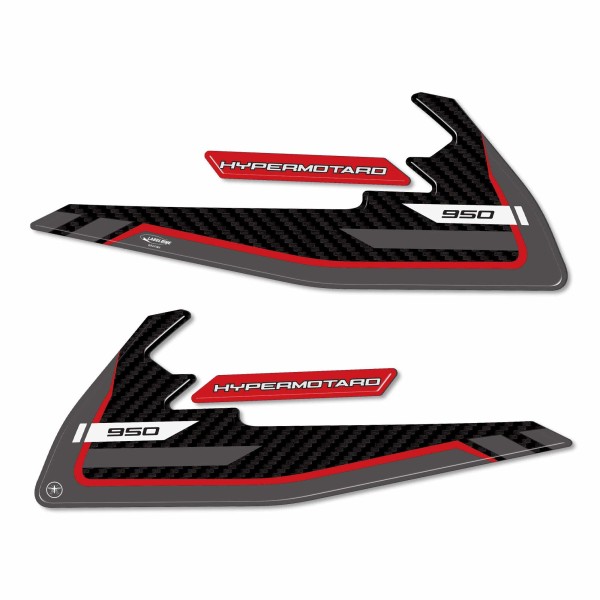 Pegatinas 3D Protectores de depósito compatibles con Ducati Hypermotard 950SP 2021-25