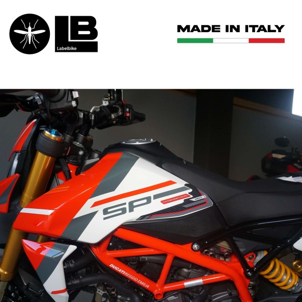 3D Stickers Tank protectors compatible with Ducati Hypermotard 950SP 2021-25
