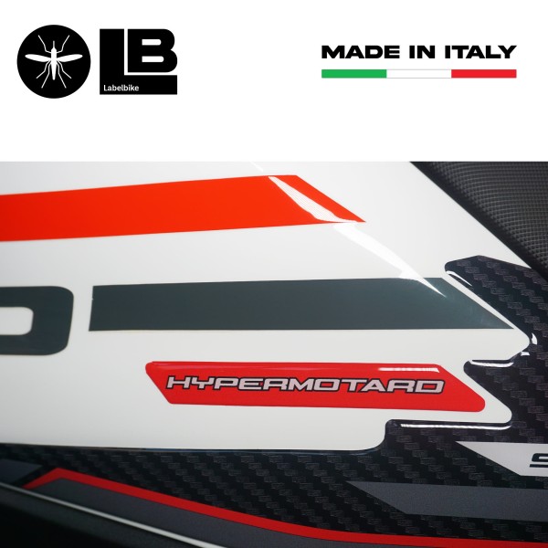 3D Stickers Tank protectors compatible with Ducati Hypermotard 950SP 2021-25