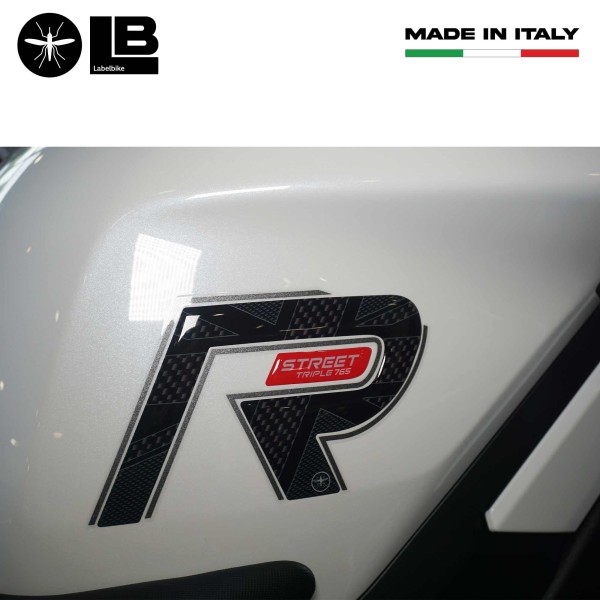Stickers 3D protecteurs de réservoir compatibles avec Triumph Street Triple 765 R 2023