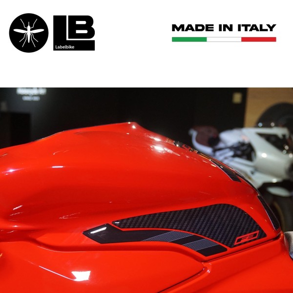 Aufkleber 3D Motorrad Seite Tank Protektoren kompatibel mit Mv Agusta F3 2021