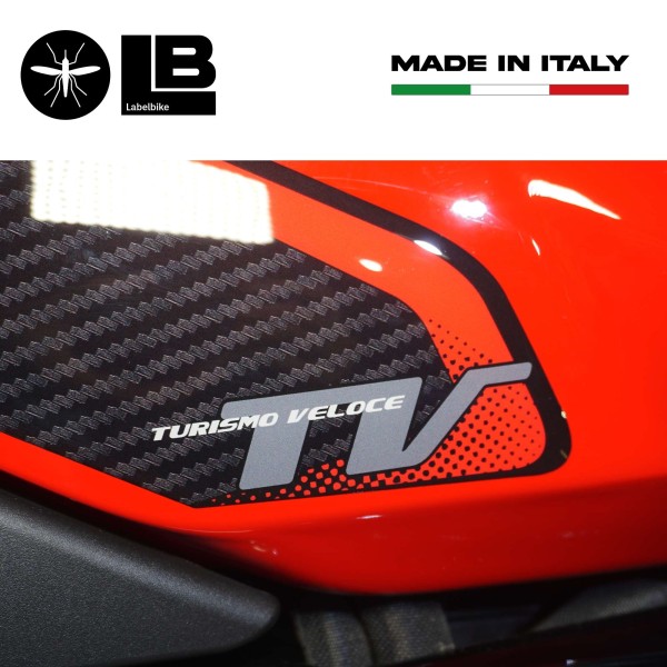Aufkleber 3D Motorradtankschutz kompatibel mit Mv Agusta Turismo Veloce