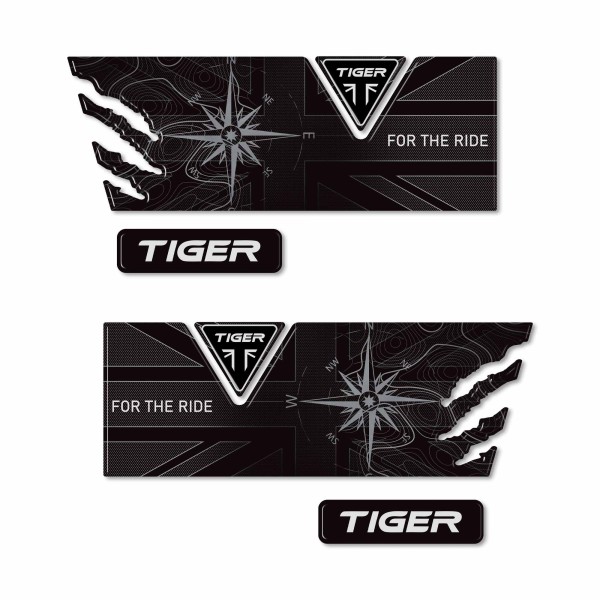 Stickers 3D protecteurs de bagages moto compatibles avec Triumph Tiger 850 900 1200