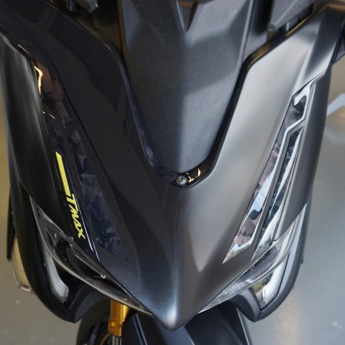                             Αυτοκόλλητα μπροστινής όψης 3D συμβατά με Yamaha Tmax 560 20Th Anniversary
                          