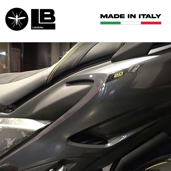 3D Verkleidungseckenschutz Aufkleber kompatibel mit Yamaha Tmax 560 20Th Anniversary