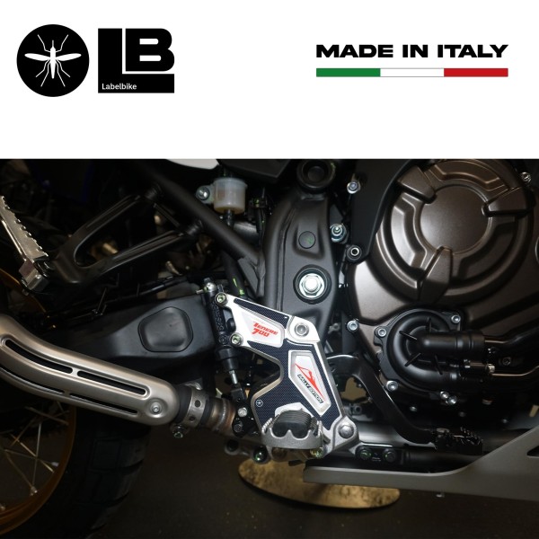 3D Fersenschützer Aufkleber kompatibel mit Yamaha Tenere 700 Rally Edition 2022