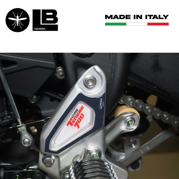 3D Fersenschützer Aufkleber kompatibel mit Yamaha Tenere 700 Rally Edition 2022