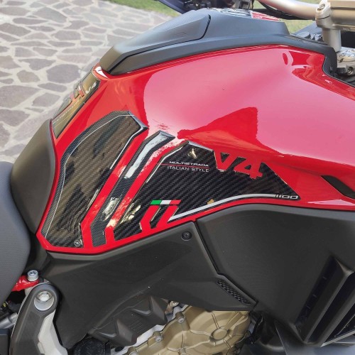 3D Aufkleber Seitenprotektoren kompatibel mit Ducati Multistrada V4 2021-2025